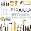 Liakai 168 Piece Socket Wrench Auto Repair Tool Combination Package Mixed Tool Set Hand Tool Kit with Plastic Toolbox Storage Case