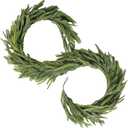Christmas Norfolk Pine Garland 6 Ft Artificial Real Touch Norfolk Pine Garland Realistic Green Faux Greenery for Mantle Fireplace Stairs Table Christmas Decorations Indoor Outdoor Winter Holiday Decor