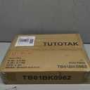 TUTOTAK Tall Round Side Table, Small End Table, Set of 2, Drink Table, Pedestal Side Table, livingroom, Black TB01BK0962