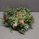 Waipfaru 2Pcs Artificial Flower Garland Decorations, 12.14Ft Eucalyptus Greenery Vines with Pink Roses for Wedding Table Runner Centerpieces Backdrop Room Decor (Pink)