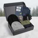 Men’s Outdoor Apparel & Beanie Accessories Gift Set – Multi-Piece Winter Essentials Pack with Knit Beanie & Apparel, One Size Fits Most, Gloves: Standard Adult Men’s Medium/Large
