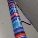 Tommy Bahama 6' UPF 50+ Tilt Beach Umbrella with Wind Vent and Carry Bag, Red and Blue Stripe