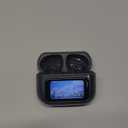 Open Ear Clip On Earbuds Intelligent Touch Color Screen Open Ear Wireless Bluetooth 5.4 Headphones Lightweight Comfort Sport Earbuds Built-in Mic IPX7 Waterproof Earphones for Running Fitness(Black) (M100)