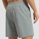 Arcweg 7-Inch Men's Swim Trunks, 2-in-1 Compression Liner with Pockets (Gray, XL)