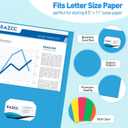 Two Pocket Folders, RAZCC 100 Pack File Folders with Pockets Fit Letter Size Paper, Thick Paper File Folder for School Office Business Home, Assorted 5 Colors