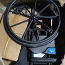 Medline Lightweight Wheelchair for Adults With Swing-Back, Desk-Length Arms, Elevating Leg Rests; 20" x 16"D Seat