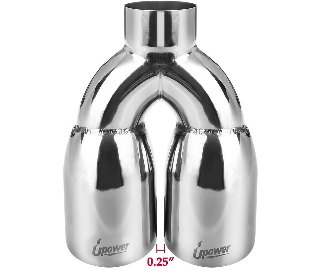 Upower Dual Exhaust Tip Tailpipe 2.5 Inch