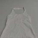 Trendy Queen Halter Tops for Women 2025 Summer Going Out Tops Backless Crop Sleeveless Workout Shirts Cute Y2k Clothes (Medium, White)
