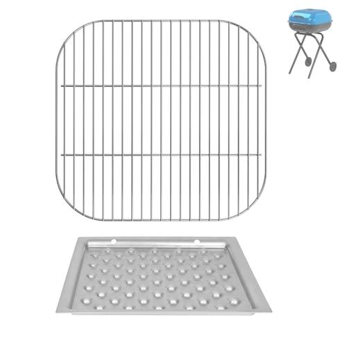 BBQration Replacement Parts for Americana 3000-4000 Series Charcoal Grill Walk-A-Bout, Swinger, Sizzler and Traveler Series Grill Parts, Cooking Grate and 1040.8.001 Ash Pan