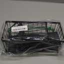 Cisily Sponge Holder for Kitchen Sink, Sink Caddy Organizer with High Brush Holder, Kitchen Countertop Organizers and Storage Essentials, Rustproof 304 Stainless Steel (Black, 9.25)