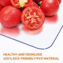 PoPoTo Dining Room Tablecloth Clear Plastic Table Cover Protector 20x36 Inch Clear Table Pad Heat Resistant Waterproof Transparent Desk Protector Pad Mat for Office Desk Wood Furniture 1.5mm Thick