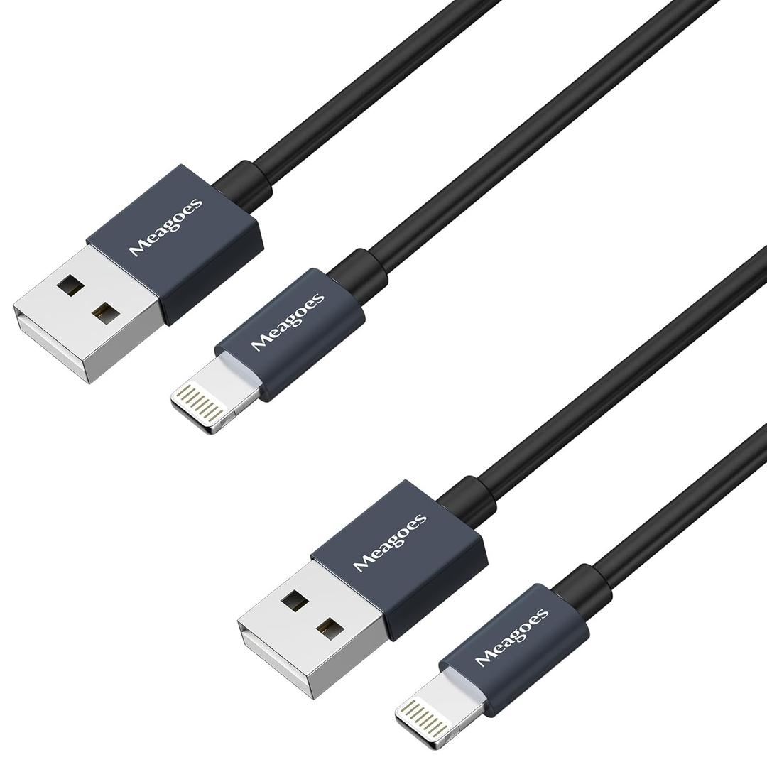 [Apple MFi Certified] iPhone Charger Cable, 2Pack 3.3 ft USB-A to Lightning Cable Fast Charging Compatible for iPhone 14 Pro Max/Plus/13 mini/12/11/XS/XR/X/8/7/6s/SE, iPad, and More