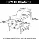 Stretch Chair Covers with Arms 2 Piece Banquet Armchair Slipcover | with Cushion Cover Printed Accent Chair Cover Furniture Protector for Living Room