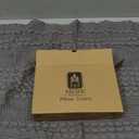PHF 100% Cotton Waffle Body Pillowcase with Zipper, 1 Pack 20" x 54" Soft Skin-Friendly Pillow Sham, No Filling, Aesthetic Woven and Breathable Waffle Weave Body Pillow Cover for Bed, Dark Grey 