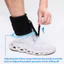 Adjustable Drop Foot Brace Foot Up AFO Brace Unisex Fits for Right/Left Foot Orthosis Ankle Brace Support, Improve Walking Gait, Effective Relieve Pain for Achilles Tendon (Black), 1 Count, One Size