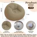 Inflatable Bean Bag Chairs Adults Outdoor Blow up Camping Chairs, Large