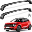 FengYu Lockable Roof Rack Cross Bars 220lb Compatible with Kia Sportage 2016-2025 (with Flush Rails), Heavy Duty Aluminum Roof Rails Crossbars Cargo Bars Black Carrier Luggage