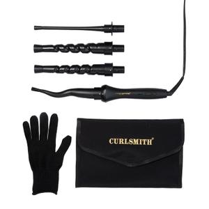 Curlsmith Defrizzion Curl Reviving Wand - Revives & Defines Curls, Dry Styling with Minimal Heat & 4 Different Attachments - For All Curls, Coils & Waves