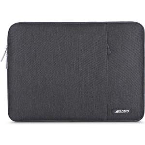 MOSISO Laptop Case 16 inch, 15-15.6 inch Laptop Sleeve Compatible with MacBook Pro 16 M4 M3 M2 M1, HP Acer Dell Lenovo ASUS Notebook, Polyester Vertical Computer Sleeve Bag with Pocket, Space Gray