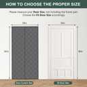 PIGETALE Insulated Door Curtain Fit Door 36"x80", Weatherproof Oxford Fabric Magnetic Thermal Cover for Winter/Front/Back Doors, Self-Closing Doors Net Screen Doorway Curtain, Keep Cold Drafts Out (38"W x 82"L (Pack of 1))