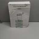 AOZITA 100 Pack - Clear 16 Oz Plastic Cups With Lids, Disposable Iced Coffee Cups With Lids for Party Drinks, Bubble Tea and Cold Beverage, BPA Free & Food Safe