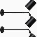 Spotlight3 Pcs Adjustable Spotlight Fixture Bedside Reading Lamp, Telescopic Surface Mounted Spot Light, 180+90 Ceiling/Wall Swivel Lamps for Living Room Bedroom Headboard Sconces/3000K