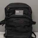 Tactical Outdoor Backpack 45L Large Military Backpack Molle Waterproof Rucksack 3 Day Bug Out Bag for Hiking Camping Travel Black