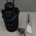 Insulated Water Bottle 64 oz(COLD for 36 Hrs), Non-BPA & Leak Proof, Half Gallon Sports Stainless Steel Water Jug Large with Straw, Indigo Black