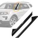 Windshield Trim Molding A-Pillar, Compatible with Ford Explorer 2011-2019, Front Outer Left Driver & Right Passenger Cover, Window Trim Moulding, BB5Z7803136AA, BB5Z7803137AA, Plastic Windshield Trim (Outer LH&RH)