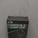 Orzly Case Compatible with Nintendo Switch 2  Protective Travel Carry Case with Screen Padding, Game Card & microSD Slots, Zipped & Open Pockets for Accessories  7.9" Gift Boxed (GRN/GOLD)