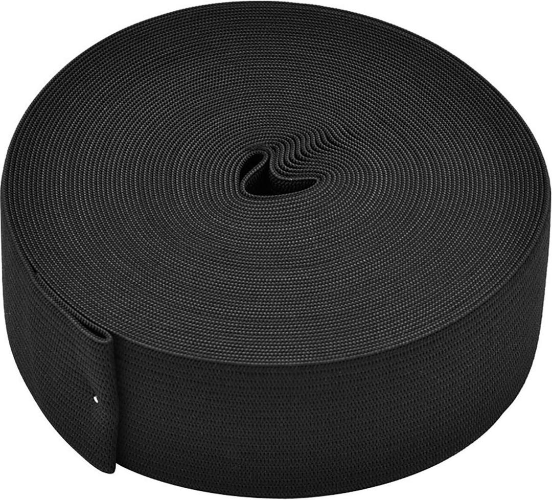 eBoot Elastic Spool(1.5 Inch x 11 Yard, Black)
