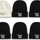 PartyGifts&beyond 6Packs Bachelorette Hat Bridesmaid Hat Bachelorette Party Favors Embroidered Bride Squad Baseball Cap