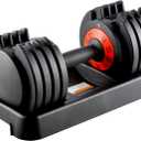 Adjustable Dumbbells Set, 25lb Dumbbells with Anti-Slip Metal Handle for Exercise & Fitness Fast Adjust Weight for Full Body Workout Fitness
