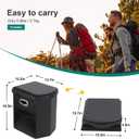Ann Katy Upgrade XL Portable Toilet for Adults, Extra Large Portable Travel Floding Toilet, Camping Tall Toilets with Lid for Adults and Kids Compact Potty for Car,Hiking,Beach and Camping