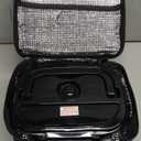 TRAVELISIMO Electric Lunch Box for Adults 100W Heated Lunch Box For Men 1.5L Stainless Steel Portable Food Warmer, 12/24/110V Electric Food Warmers for Travel & Work Loncheras Para Hombres de Trabajo (Black)