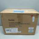 Small Pedestal Side Table, Round Modern Drink Table for Small Space Living Room, Bedroom (Brown)