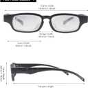 Flex Focal Adjustable Glasses Dial Vision Reading Glasses Zoom Eyeglasses Men and Women，Adjustable Focus Reading Glasses 0-3.50D Diopters Readers Glasses Anti Blue Light Multi Point