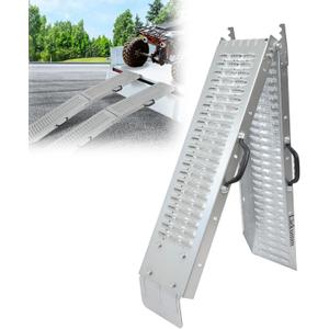 LIEKUMM 66" Folding Motorcycle Ramp, 440 lbs Heavy Duty Loading Ramp for Pickup Trucks, Portable Truck Ramp for Dirt Bike, Trailer, Lawn Mower
