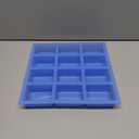 Rectangle Silicone Soap Mold, 12 Cavity 5.5oz Soap Making Mold, Flexible Easy-Release BPA-Free Silicone, Non-Stick DIY Mold for Handmade Soap, Bath Bombs, Chocolate & Crafts (Blue)