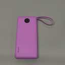 VRURC Portable Charger 10000mAh, Travel Essentials Battery Pack, 5 Output 2 Input Power Bank, Built-in Micro & USB C Cables Phone Charger Compatible with iPhone, Samsung, Android-Purple(1 Pack)