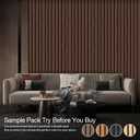 4-Pack 4.7" x 5.9" Wood Slat Wall Panel, Soundproof Wooden Paneling for Interior Wall Decor, Wood Slat Acoustic Panels for Wall- 4 Colors Samples Pack