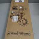 6-inch Dual Wheels Trailer Jack, 13" Vertical Movement, 1500 lbs, for RV, Boat, Trailer and More, Black
