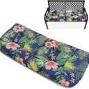 Floral Bench Replacement Cushion,Patio Swing Chair Cushion Waterproof 51in, 51"L*20"W*3.6"T
