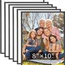 PYD Life 6 Pack Sublimation Photo Frames Blanks 8" x 10" MDF Picture Frame With Black Edge for Wall,Customizable Wall Hanging Sign for Home Decor,2 Hanging Holes for Vertical or Horizontal Display