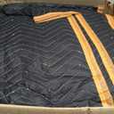 SIMPLI-MAGIC 79523 Heavy Duty Padded Moving Blankets, Black/Orange, 72 x 80, 12 Pack