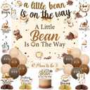 Coffee Baby Shower Decorations Set Little Beans Theme Party | A Little Beans Is On The Way Banner Backdrop, A Baby is Brewing Honeycomb Centerpieces, Something Sweet is Brewing Decor