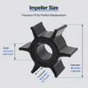 MARKGOO 8037481 Water Pump Impeller for Mercury Outboard 6 8 9.8 9.9 10 15 20 HP (4-Stroke Standard Gearcase) Boat Motor Engine Parts Replacement Sierra 18-8920 47-803748-1