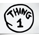 Thing 1 Iron Press Patch