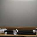 VEVOR Outdoor Staircase Handrail, Adjustable Wrought Iron, Thickened Railings for Porch & Deck (Black 4-5 Step)