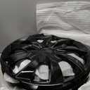 17" Premium Universal Wheel Rim Covers  Set of 4 Black Lacquer Hubcaps,ABS&PC Material Hub Protection Accessory,Snap-on Replacement Caps for Car,Pickup Truck,SUV - 17 Inch Black Lacquer